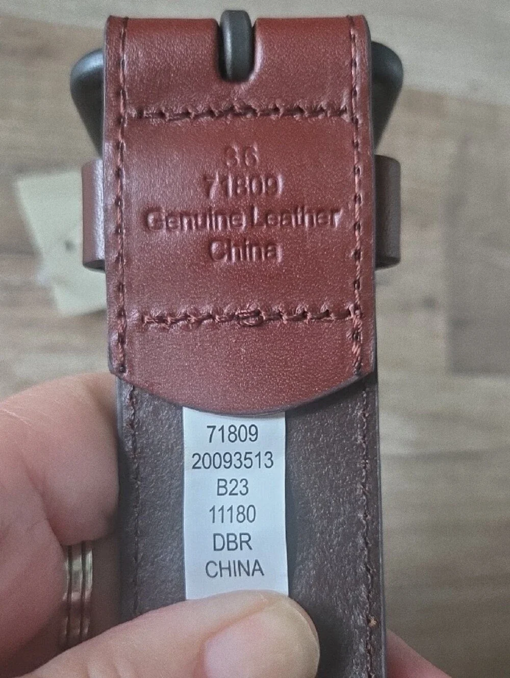 Duluth Smuggler's Genuine Brown Leather Belt